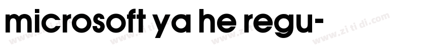 microsoft ya he regu字体转换